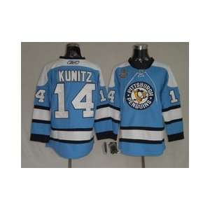  Kunitz #14 NHL Pittsburgh Penguins Blue Hockey Jersey Sz56 