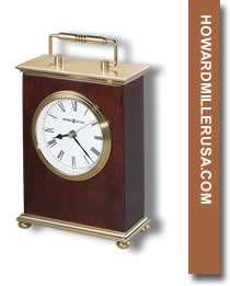   Miller carriage tabletop   bracket handling desktop clock  