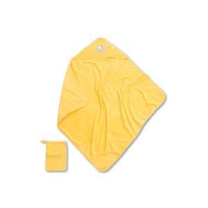 Baby Boum Gimik Hooded Bath Towel and Wash Mitt   Monkey Yellow [Baby 