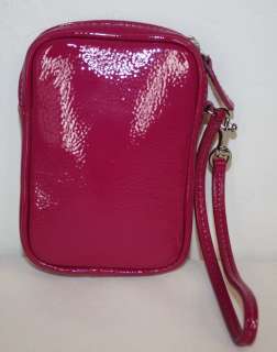 NWT COACH PATENT LEATHER CAMERA PDA CELL PHONE POUCH CASE PINK  