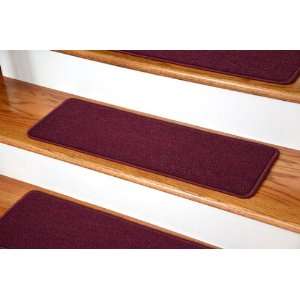  Dean Serged DIY Carpet Stair Treads 27 x 9   Mulberry 