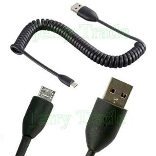 Micro USB Coiled Data sync Charger Cable for HTC EVO HD  