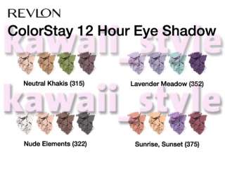 Revlon * COLORSTAY 12 Hour Eyeshadow x 4 Quads * NEW *  