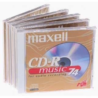  Maxell 74 minute Music CD R (5 Pack) Electronics