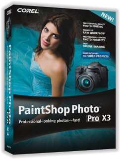 Corel PaintShop Photo Pro X3   brand new in sealed retail packaging 