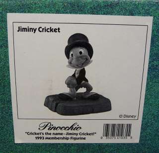 Membership Figurine WDCC Jiminy Cricket Crickets the Name Pinocchio 