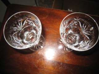 Waterford Ashling Crystal Water Goblets Glasses 2  