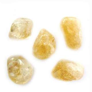 CITRINE Tumbled Stones 5 LARGE Crystals  