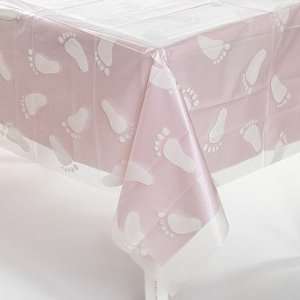  Clear Baby Footprint Table Cover   Tableware & Table Covers 