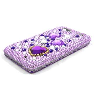   DROID RAZR MAXX XT916 3D HOT PURPLE DIAMOND HARD SNAP ON CASE  