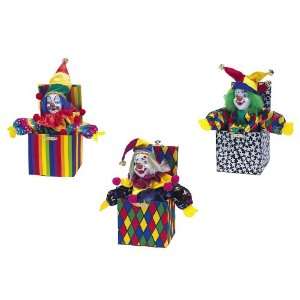  Mini Colorful Clown Jack in the Box Assorted Styles Sold 