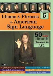 ASL American Sign Language Idioms & Phrases #5 DVD ROM  