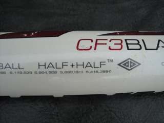 34/24 DeMarini CF3  10 ASA 34 24 oz Pitch Black ASA Phenix Stacked 