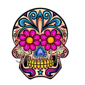 DAY OF THE DEAD IRON ON TRANSFER CHOOSE DESIGN  