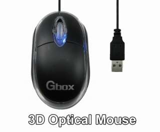   USB Optical Scroll Wheel Wired LED Mice Mouse F PC Laptop Desktop P248