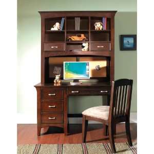  Computer Desk w/ Hutch by Samuel Lawrence   Dark Merlot 