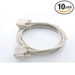  10 Foot 15 pin DB15 DB 15 Serial Cable Adapter Convert M/M 