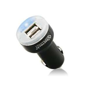  Powerful Glow Dual USB Port Car Charger Slim Profile Adapter 