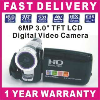   Video Camera Camcorder DV 16x Digital Zoom Anti shake Black New  