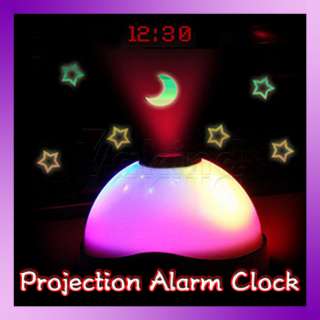  Digital Projection Alarm Clock Night Light Home Color Changing LED 