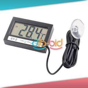 Digital LCD Indoor Outdoor Celsius Thermometer w/ Probe  