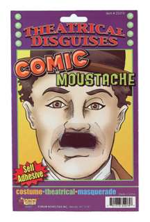 Charlie Chaplin Moustache Halloween Costume Accessory  