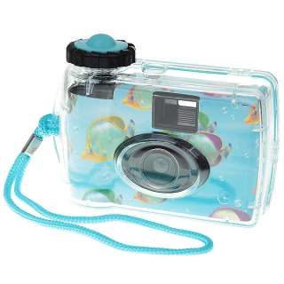Disposable Waterproof Camera With Strap (Light Blue)  