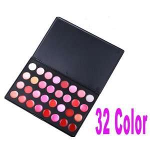 Professional 32 Color Cosmetic Lip Lips Gloss Lipsticks Makeup Palette 