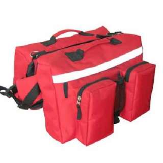 Dog Backpack/Harness Deluxe 2 in1 Travel Red  