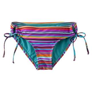 Xhilaration® Juniors Keyhole Side Tie Swim Bottom   Multicolor Stripe 