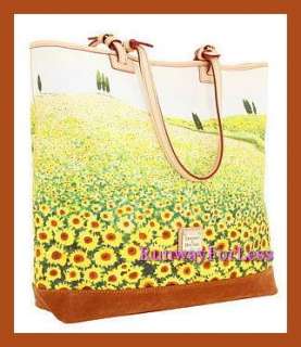 DOONEY & BOURKE Sunflower Flowers North and South Lee Tote Handbags 