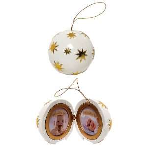   BK336 Musical Photo Frame Ornament   Ivory By CROSLEY Electronics