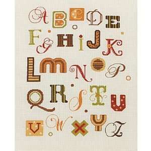  Retro Alphabet   Cross Stitch Kit Arts, Crafts & Sewing