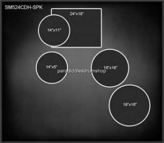 TAYE DRUMS STUDIO MAPLE SERIES SHELL PACK  SM524CDH SPK  