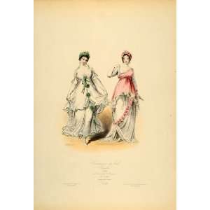1870 French Dancers Dance Costume Dress 1801 France   Original Copper 