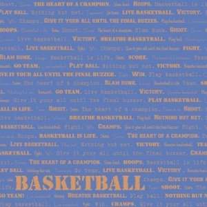   171784 Basketball Words Scrapbook Paper   Pack of 25