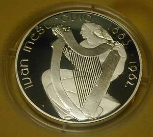 IRELAND 15 EURO SILVER PROOF COIN. IVAN MESTROVIC 2007  