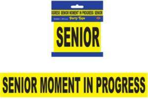 20 ft SENIOR MOMENT Party Tape favors Over The Hill  