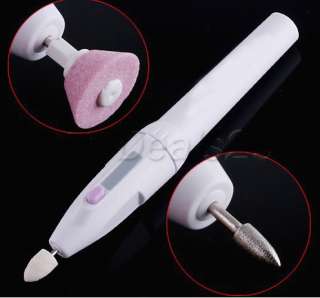Nail Art Tips Electric Manicure Drill File Tool 5 Bits  