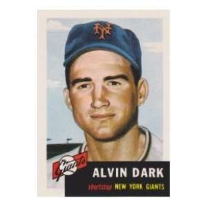 Alvin Dark 1953 Topps Archives Baseball Reprint (New York Giants)