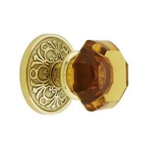  Lancaster Rosette Set With Amber Crystal Knobs Privacy in 