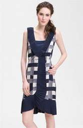 New Markdown Tory Burch Janetta Pleat Trim Print Silk Dress Was $ 
