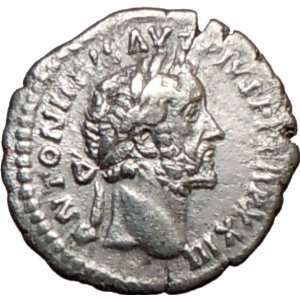 ANTONINUS PIUS 156AD Silver Ancient RomanCoin SALUS HEALTH