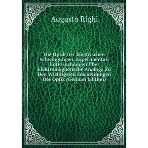   Der Optik (German Edition) (9785875580314) Augusto Righi Books