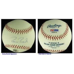 Barry Bonds Signed Ball   PSA COA SF   Autographed Baseballs