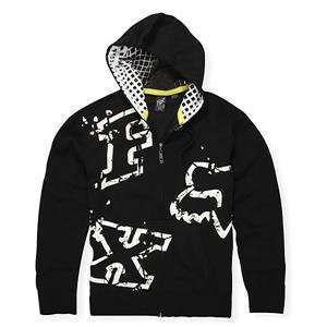   Fox Racing Youth Downfall Zip Up Hoody   Youth Large/Black Automotive