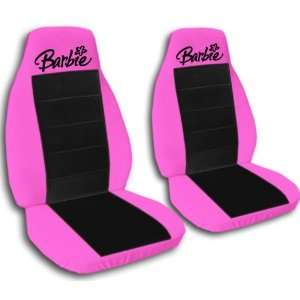 Hot Pink and Black Barbie seat covers. 40/20/40 seat covers for a 2007 