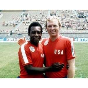  Pele and Bobby Moore by Unknown 14x11