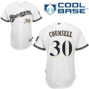  Craig Counsell Milwaukee Brewers Authentic Home Cool Base 