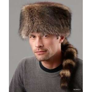  Genuine raccoon fur Daniel Boone / Davy Crockett style hat 